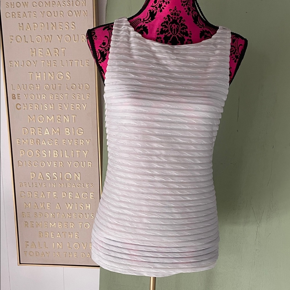 Banana Republic Ribbed Cream Tank Top